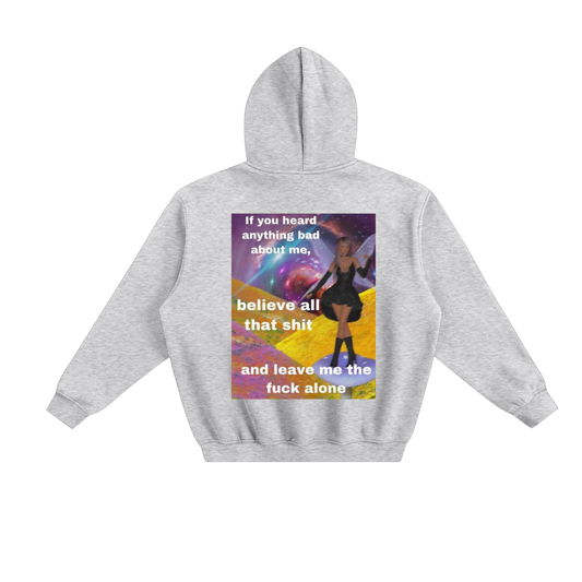 hoodies Fleeced Boxy Hoodie - BELIEVE THE BULLSHIT, PLEASE. zx2aup-wn.myshopify.com