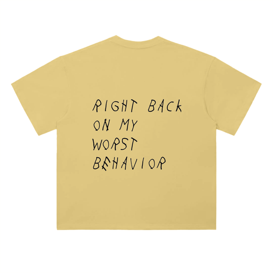 Heavyweight Drop Shoulder Cotton T-Shirt