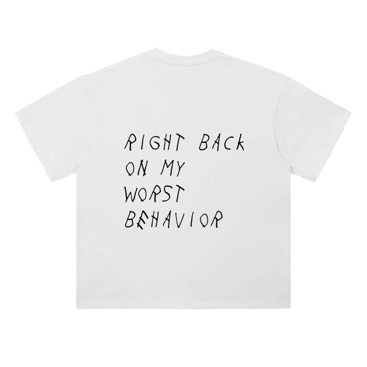 Heavyweight Drop Shoulder Cotton T-Shirt