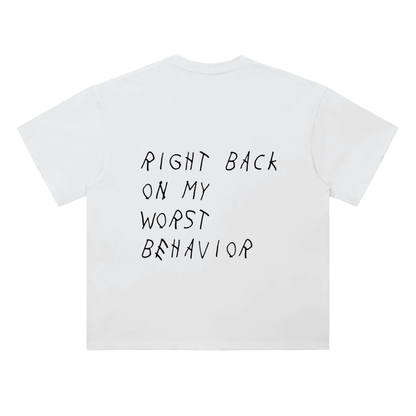 Heavyweight Drop Shoulder Cotton T-Shirt