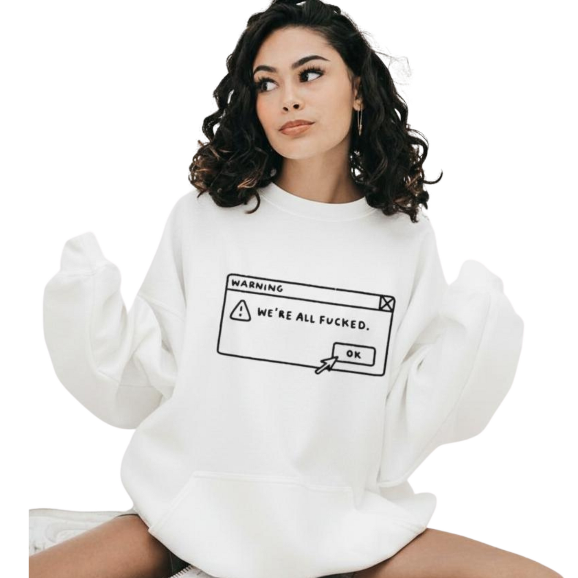 HOODIES CMON BESTIE WER GOING - Oversize Heavyweight Fleece Hoodie - 460 GSM zx2aup-wn.myshopify.com