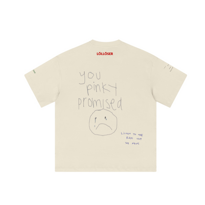 you pinky promised boxy drop shouold cut t shirt Unisex Loose T-shirt(310GSM)