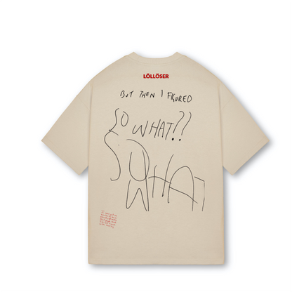 SO I FIGURED SO WHAT - TRACED KIDS NOTE T SHIRT ADULT  LÖLLÖSER  240GSM Unisex Oversized  Drop Shoulders T-shirt