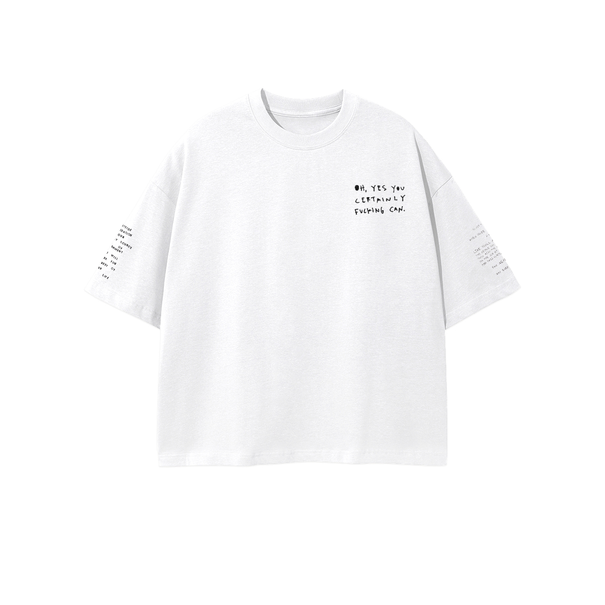 ASK ME IF I GIVE A FUCK - LOLLOSER NOTES NOBODY KNEW ABOUT COTTEN BOXY 460 GSM T SHIRT Unisex 100% Combed Cotton Cropped Oversized T-shirt (250g)
