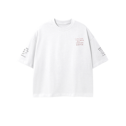 YOU WILL BE HUNGRY FOR THE REST OF YOUR LIFE - LOLLOSER Unisex 100% Combed Cotton Cropped Oversized T-shirt (250g)